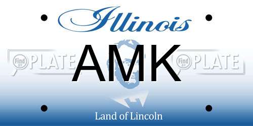 AMK Illinois License Plate