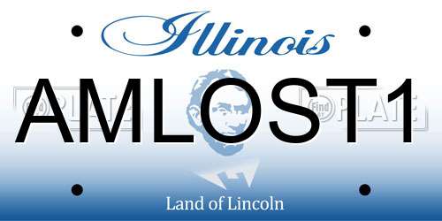 AMLOST1 Illinois License Plate
