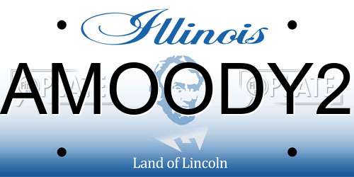 AMOODY2 Illinois License Plate