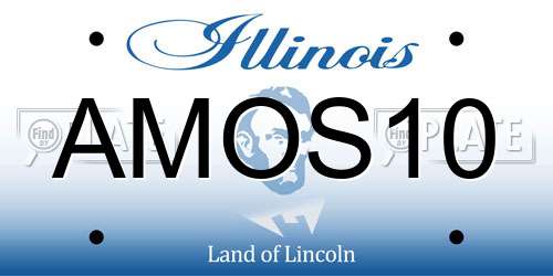 AMOS10 Illinois License Plate