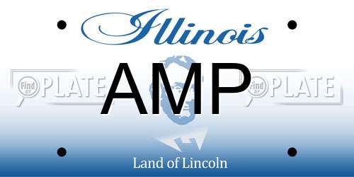 AMP Illinois License Plate