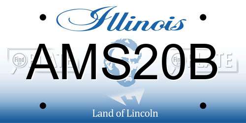 AMS20B Illinois License Plate