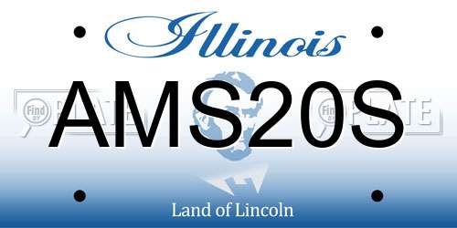 AMS20S Illinois License Plate