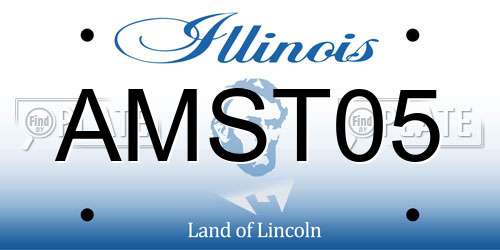 AMST05 Illinois License Plate