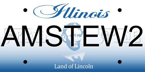 AMSTEW2 Illinois License Plate