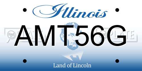 AMT56G Illinois License Plate