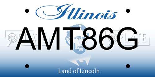 AMT86G Illinois License Plate
