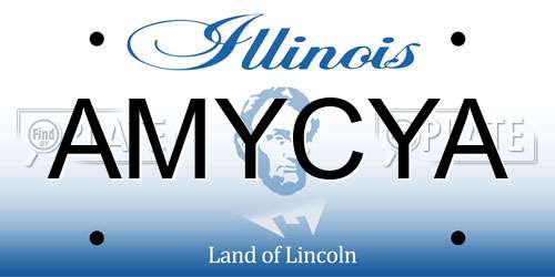 AMYCYA Illinois License Plate