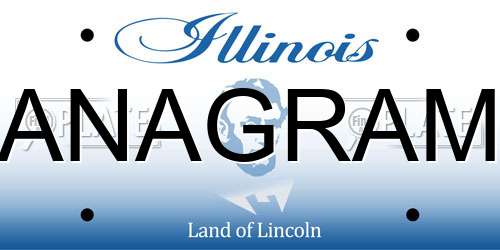 ANAGRAM Illinois License Plate