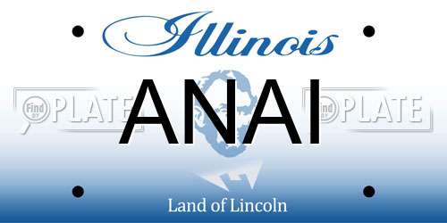 ANAI Illinois License Plate