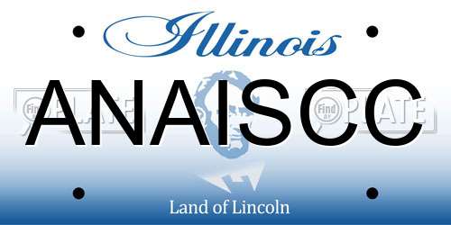 ANAISCC Illinois License Plate