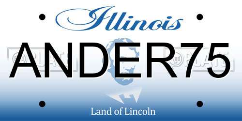ANDER75 Illinois License Plate