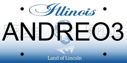 ANDREO3 Illinois License Plate
