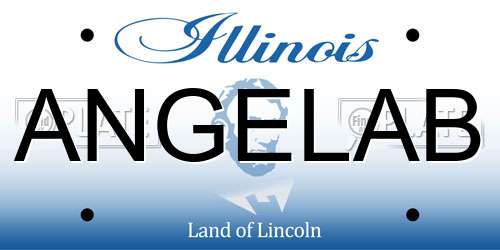 ANGELAB Illinois License Plate