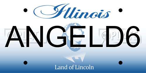 ANGELD6 Illinois License Plate