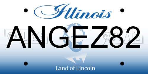 ANGEZ82 Illinois License Plate