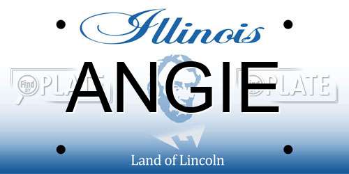 ANGIE Illinois License Plate
