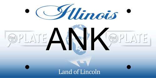 ANK Illinois License Plate