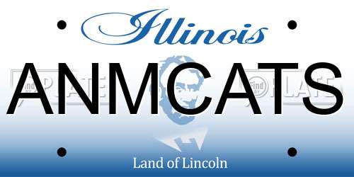 ANMCATS Illinois License Plate