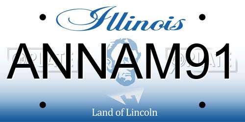 ANNAM91 Illinois License Plate