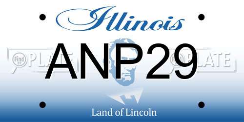 ANP29 Illinois License Plate
