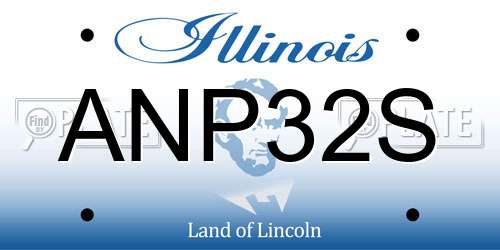 ANP32S Illinois License Plate
