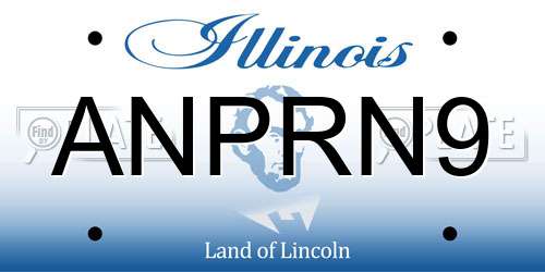 ANPRN9 Illinois License Plate