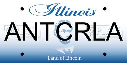 ANTCRLA Illinois License Plate