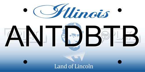 ANTDBTB Illinois License Plate