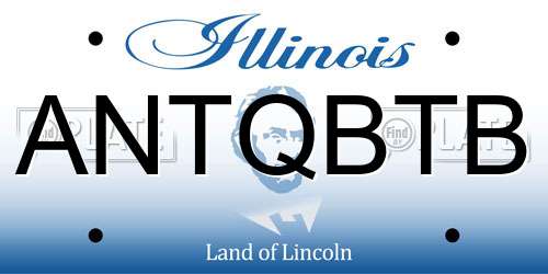 ANTQBTB Illinois License Plate