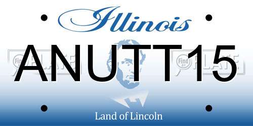 ANUTT15 Illinois License Plate