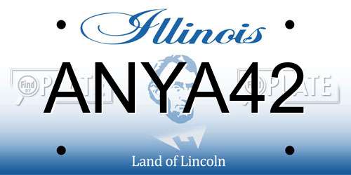 ANYA42 Illinois License Plate