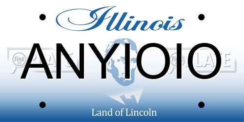 ANYIOIO Illinois License Plate