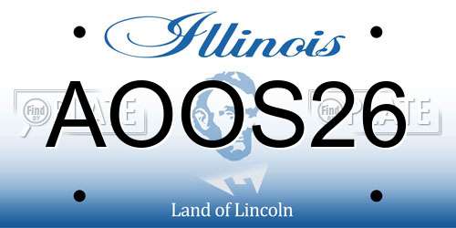 AOOS26 Illinois License Plate