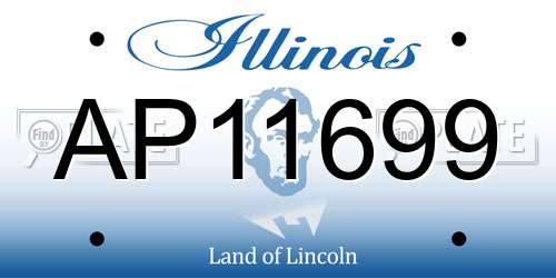 AP11699 Illinois License Plate