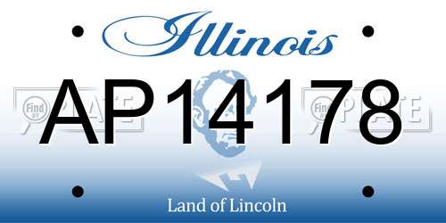 AP14178 Illinois License Plate