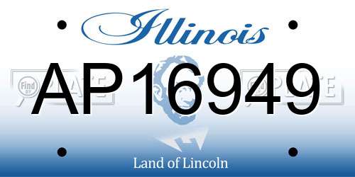 AP16949 Illinois License Plate