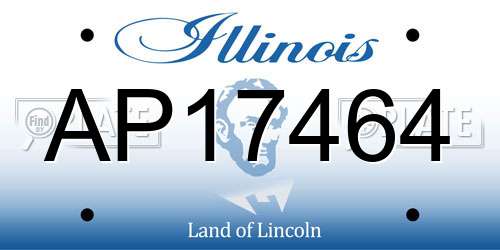 AP17464 Illinois License Plate