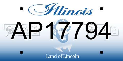 AP17794 Illinois License Plate