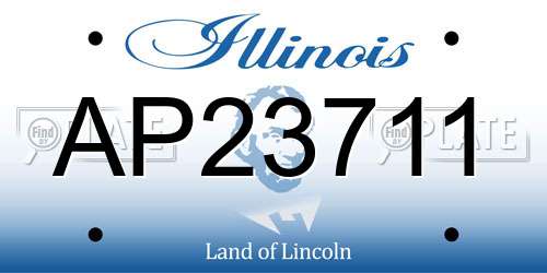AP23711 Illinois License Plate