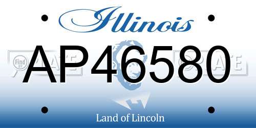 AP46580 Illinois License Plate