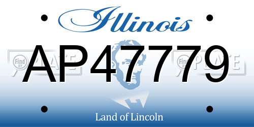 AP47779 Illinois License Plate