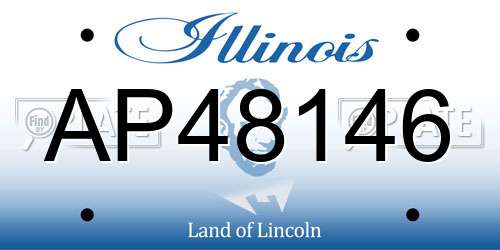 AP48146 Illinois License Plate