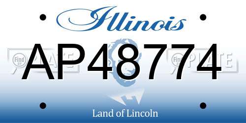 AP48774 Illinois License Plate