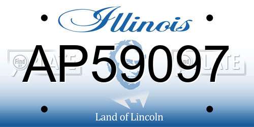 AP59097 Illinois License Plate