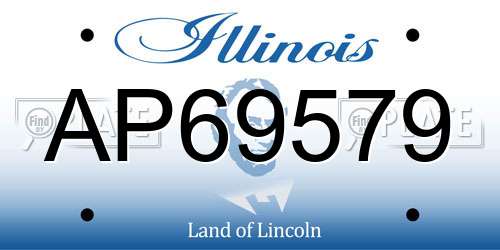 AP69579 Illinois License Plate