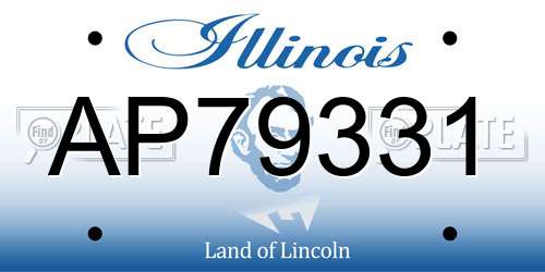 AP79331 Illinois License Plate