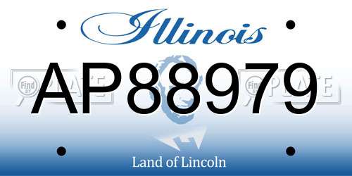 AP88979 Illinois License Plate