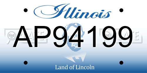 AP94199 Illinois License Plate