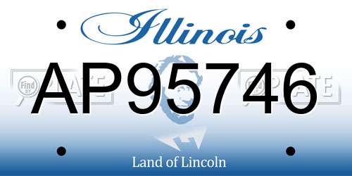 AP95746 Illinois License Plate